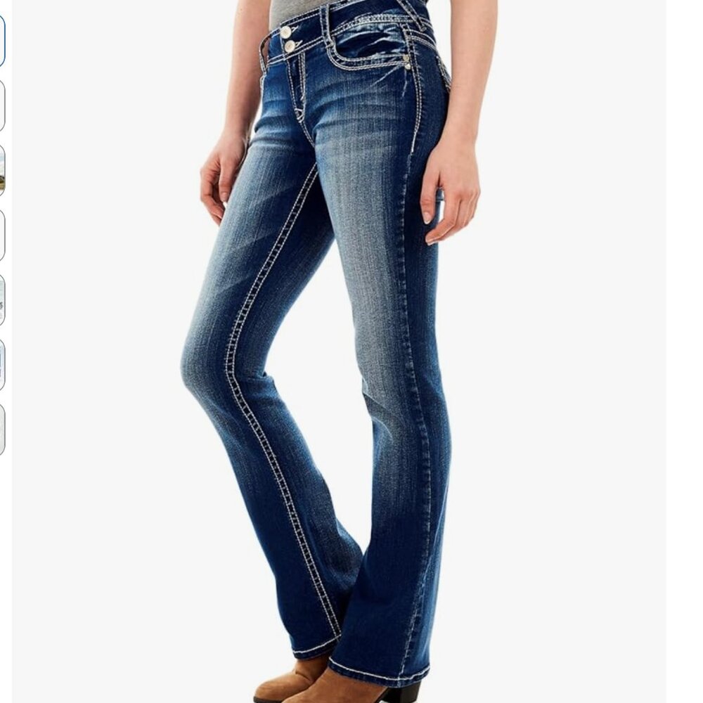NWOT - WallFlower Bootcut Jeans. Amazing Mid-Rise Insta Stretch Denim.
